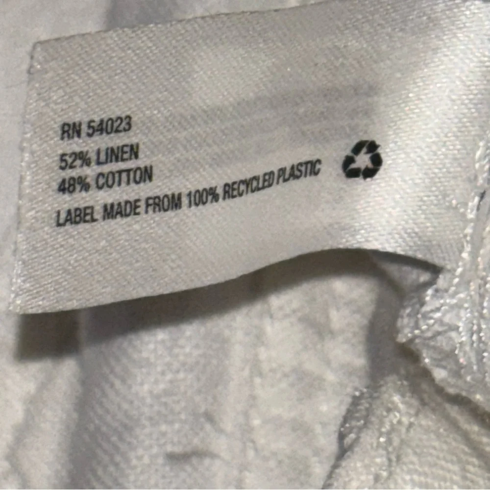 GAP Women's White Linen Cotton Blend Shorts Size 6 Tall